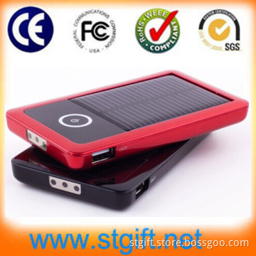 August New Arrival Solar Power Bank Green Energy 7600mAh Rubber Cover Solar Charger
